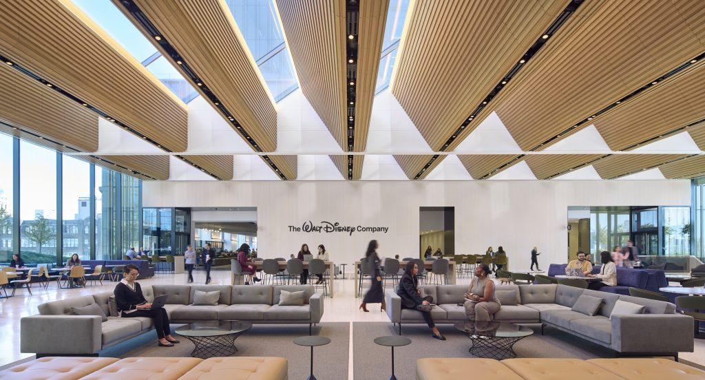 Employees in the Great Room at Disney&rsquo;s New York Headquarters by Dave Burk &ndash; SOM &copy; 2024 Disney